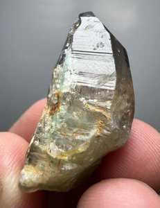 Natural Emerald <b>Crystals</b> On Smoky Quartz From Panjshir Afghanistan Rare Mineral Specimen Collector Display - Product Image 2