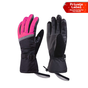 Gants de ski personnalisés imprimés par sublimation, vente en gros, gants de sport d'hiver, gants de ski techniques personnalisés de haute qualité, équipement de plein air - Product Image 1