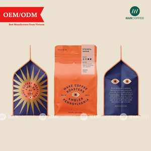 HANCOFFEE PREMIUM Mélange de 60% Arabica et 40% Robusta Grains entiers torréfiés - Goût agréable - Sac personnalisable - Échantillon gratuit - Product Image 5