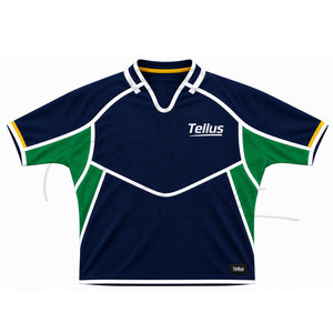 Rugbyshirt voor heren, performance shirt, klassiek rugby sportshirt voor heren, rugby trainingshirt met korte mouwen, ademend rugbyshirt - Product Image 1