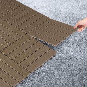 Set di 27 Piastrelle Incastrabili Ignifughe in Plastica 30x30cm, Impermeabili per Pavimenti da Esterno e Interno - Product Image 6