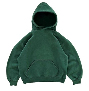 High Quality Plain No <b>String</b> Regular Fit Men's Winter Fleece Breathable Eco-Friendly Pullover Hoodie 100% Cotton Custom Blank - Product Image 1