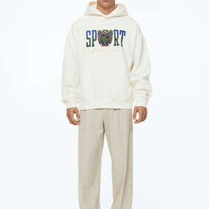 Sweat-shirt en coton streetwear très tendance, personnalisable, uni, avec logo sur mesure - Product Image 3