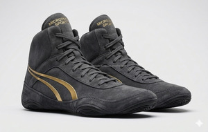 Microtech Sports Professional <b>Boxing</b> Shoes High Top Charcoal Suede Training Boots Men Wrestling Footwear Custom Logo Gear - Product Image 3