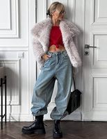 Veste en fourrure de renard véritable pour femmes, à manches longues, tendance, fourrure moelleuse, hiver, pour femmes