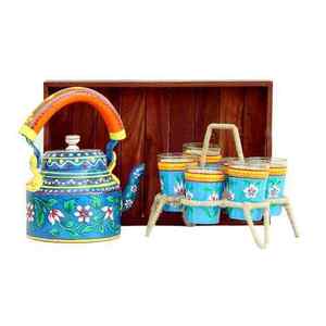 Bouilloire à thé en cuivre gravée motif floral, pot à café et à eau fait main, théière pour cuisine, restaurant, usage domestique et options cadeaux - Product Image 1