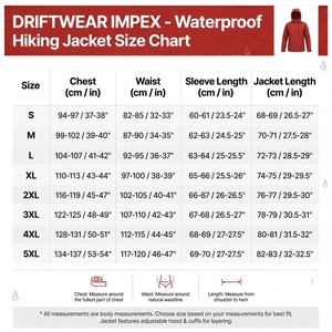 Veste d'hiver fine à capuche longue unisexe, 3 couches, ripstop, légère, imperméable, respirante, coupe-vent, grande taille, col montant, fermeture éclair - Product Image 6