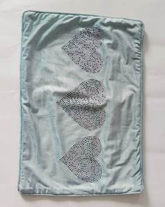 Modern Square Velvet Cushion Cover Embroidered Pattern Light Green Handmade Eco-Friendly Washable Customizable Luxury Home Decor - Product Image 5