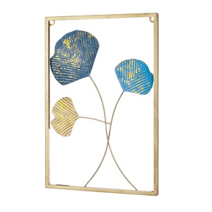 Décoration murale en feuilles métalliques, design inspiré de la nature, installation facile pour le salon, la chambre à coucher, le bureau à domicile, décoration murale - Product Image 5