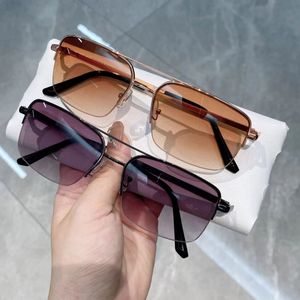 Square Oversized <b>Sunglasses</b> for Men and Women 2025 High-quality Metal Frame UV Resistant <b>Sunglasses</b> - Product Image 2
