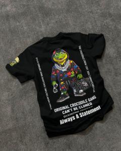 Camiseta de manga corta FIRST ROW Direct Spray Diamond de alta calidad, lavada, digital, ecológica, de secado rápido, estilo urbano, de marca. - Product Image 6