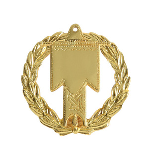 Collier personnalisé de Chevalier Templier Porte-Écusson Grand Standard, finition dorée, insignes fraternels - Product Image 1
