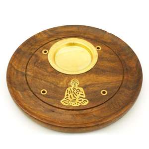 Handmade Brass Sandalwood Religious <b>Incense</b> <b>Stick</b> <b>Holder</b> Indian Trendy Customized Tray for Festive Aromatherapy Use - Product Image 2
