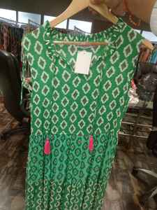 Vestido Maxi de Algodón Elástico con Estampado de Cebra, Sin Mangas, Estilo Bohemio, para Fiestas de Verano, Playa, Resort, con Borlas y Lazos, Estilo Casual - Product Image 5