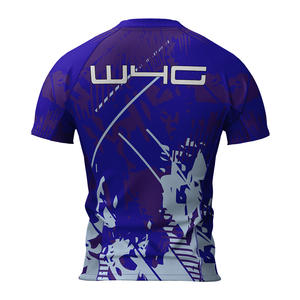 Maillot de sport personnalisé W4G pour homme, sans couture, léger, respirant, à compression, séchage rapide, haute élasticité, design imprimé sur mesure - Product Image 5