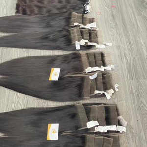 Extensiones de Cabello Remy Vietnamita Natural de 8-32 Pulgadas, Tejido de Cabello en Todos los Colores, 100 g, Venta al por Mayor, Encaje HD - Product Image 1