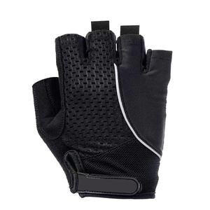 Gants de cyclisme demi-doigts gris et noir unisexe respirants confortables antidérapants pour sports d'été en plein air - Product Image 2