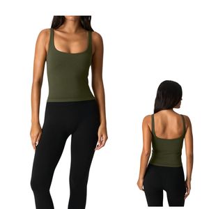 Custom Wholesale Women Seamless Yoga Tank <b>Top</b> Fitness Sleeveless Gym Shirt Breathable Stretch Sports Vest Activewear - Product Image 1