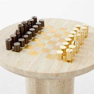Pièces d'échecs contemporaines en métal, figurines de luxe, ensemble de collection, vente en gros, jeu de stratégie haut de gamme, produit populaire - Product Image 1