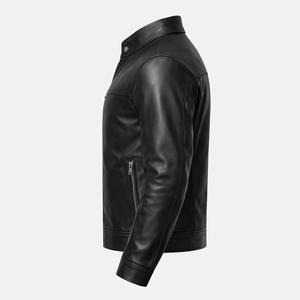 Veste en cuir véritable originale pour homme, style motard classique, manteau de moto automne-hiver, fournisseur OEM personnalisé - Product Image 4