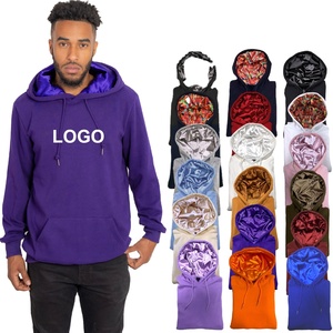 Sweats à capuche lourds personnalisés pull-over double couche en molleton de coton sweats à capuche pour hommes - Product Image 5