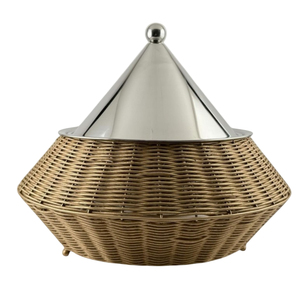 Handmade Teak Wood Casserole Dish with Lid r Kitchen Dining <b>Table</b> Handcrafted Stainless Steel Serving Pot - Product Image 5