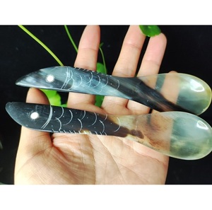 ช้อนเสิร์ฟทำจากเขาควายแท้ งานฝีมือธรรมชาติ อุปกรณ์ครัว - Product Image 1