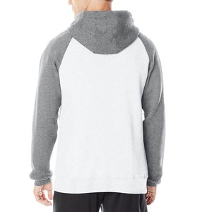 Sudadera con Capucha de Forro Polar para Hombre RELEVO INDUSTRIES, Manga Raglán, Color Sólido, Corte Regular, Informal, Blanca y Gris, para Otoño - Product Image 2