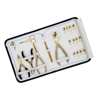 Juego de Accesorios para Extensiones de Cabello de Salón: Alicates para Remover Microperlas, Herramientas de Crimpado, Gancho para Cabello, Herramienta de Extracción, Pinzas de Seccionamiento, Tijeras - Product Image 1
