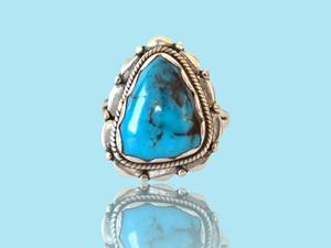 Anillos de Piedras Preciosas de Crisocola y Malaquita Plateados en Acero Inoxidable, de Venta Caliente, para Mujeres, Modernos, para Compromiso, Boda o Fiestas - Product Image 3