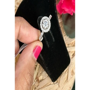 Chic Premium Quality Brass Silver Plated <b>Adjustable</b> <b>Ring</b> For Girls Wedding & Engagement Jewelry Collection - Product Image 1