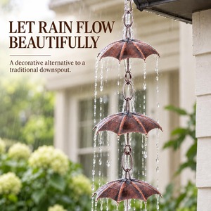 Chaîne de pluie décorative tendance pour les bords de toit et les espaces de jardin - Product Image 1