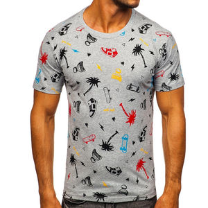 T-shirts pour hommes, dernières tendances en impression par sublimation, vêtements d'été, couleur personnalisable, t-shirt sublimé pour hommes à prix avantageux. - Product Image 6