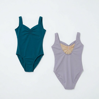 CHARR INDUSTRIES Leotardo de Ballet sin Mangas para Niñas, con Tirantes Anchos de Color Personalizado, para Entrenamiento de Danza, Sublimación CI-RA-1085