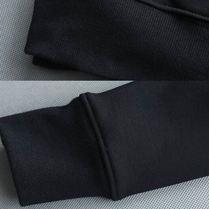 Sweat-shirts d'hiver tricotés pour hommes avec strass – Couleur unie, respirants, écologiques, poches surdimensionnées, col ras du cou, style streetwear avant-gardiste - Product Image 6