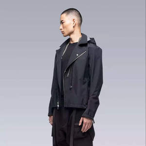 Men's Waterproof Techwear <b>Jacket</b> Urban Streetwear Tactical Windbreaker Cyberpunk Functional Multi-pocket Hooded Darkwear Coat - Product Image 1