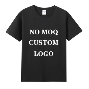 T-shirt noir pour femme avec logo personnalisé, col rond, manches courtes, 100% coton, jersey tricoté, streetwear décontracté, coupe classique, écologique - Product Image 1