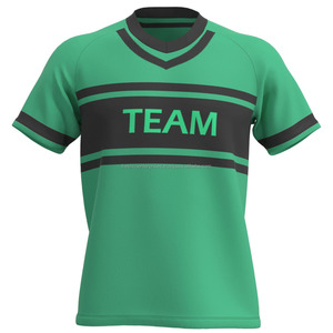 Maillots de baseball et de softball personnalisés de haute qualité, respirants, 100% polyester, impression de logo personnalisée, couleur personnalisée, col en V, unisexe - Product Image 1