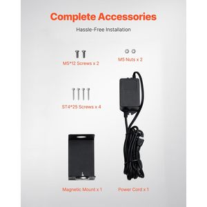 Purificatore d'Aria HVAC da 25W 17 Pollici con Luce UV UVC, Pulitore per Condotti HVAC, Scrubber Magnetico per Condizionatori d'Aria - Product Image 6