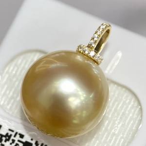 Collar con Colgante de Oro de 18K de Alta Calidad, Cuenta de Oro Natural Única, Plata Pura Concentrada, Colgantes de Perlas para Clavícula, Dijes - Product Image 3