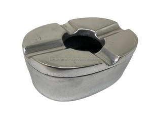 Cenicero de aluminio de diseño redondo para fumar cigarrillos con Cenicero de metal con acabado pulido para uso personal. - Product Image 4