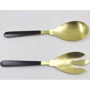 Restaurant Quality Mirror Finish Stainless Steel Salad Server <b>Spoon</b> <b>Fork</b> <b>Set</b> Engineered for Professional Catering Kitchens Party - Product Image 3