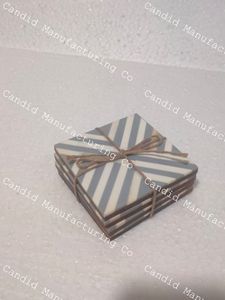 <b>Coaster</b> Manufacturer India Handmade Eco-Friendly <b>Heat</b> Resistant Bone Inlay Mother Pearl Resin Customizable Color Logo Tableware - Product Image 2