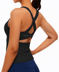 2025 Custom Womens Sexy Breathable Lightweight Plus Size Yoga <b>Vest</b> for Workout Sportswear - Product Image 6