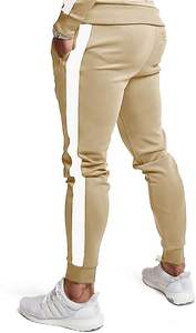 Ensembles de survêtements décontractés à fermeture éclair intégrale pour le sport et le jogging, ensembles de tenues de course athlétiques 2 pièces avec poches zippées - Product Image 3