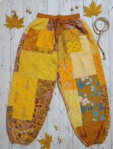 Pantalones de Yoga Cómodos y Transpirables de Verano, Estilo Bohemio Hippie, Color Verde, Super Cómodos, Venta al por Mayor para Mujer - Product Image 6