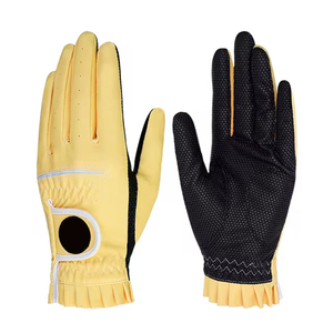 High Durability Breathable Leather Golf <b>Gloves</b> with Non-Slip Hand Grips for Men's Outdoor Training and Daily Practice - Product Image 1