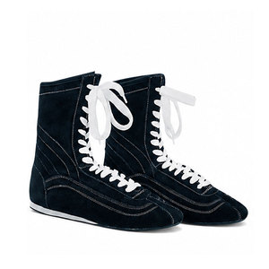 Zapatos de Boxeo de Cuero con Cierre de Cordones, Diseño Ligero, Ajuste Cómodo, Suela Flexible, Material Transpirable, Entrenamiento de MMA - Product Image 5