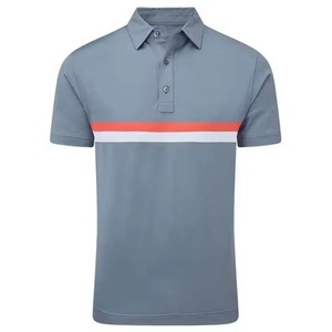Service OEM Chemises pour hommes Logo personnalisé Tricoté 100% Coton Manches courtes Col montant Grande taille Séchage rapide Personnalisable - Product Image 1