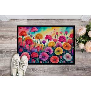 Oeillets en couleur tapis de porte lavable antidérapant à poils bas 24H X 36W tapis d'entrée intérieur extérieur pour porte d'entrée - Product Image 2